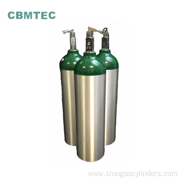 Portable 4.6L Medical Oxygen Aluminum Cylinder for Hospital